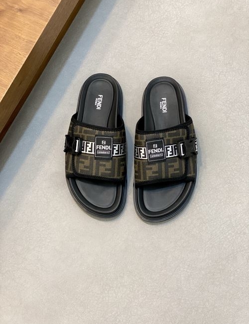 Fendi Hardware Decor Slide Sandals Comfort Sole