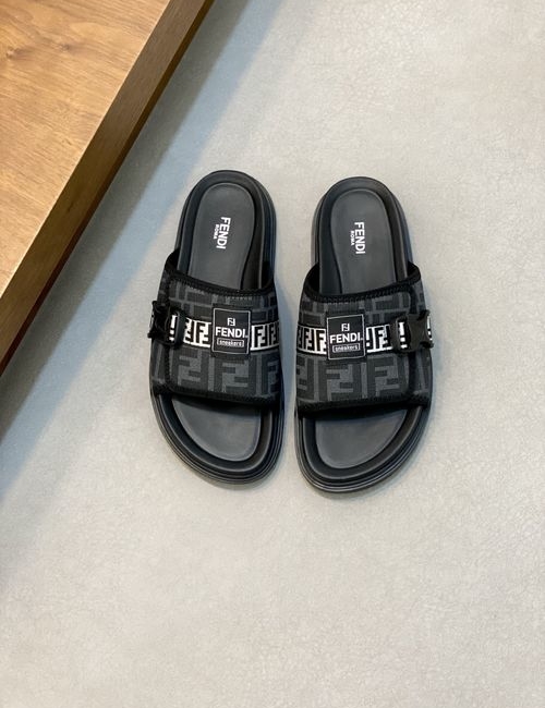 Fendi Hardware Decor Slide Sandals Comfort Sole