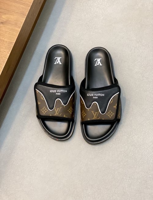 Louis Vuitton LV Bread Slides Soft Sole Adjustable Strap