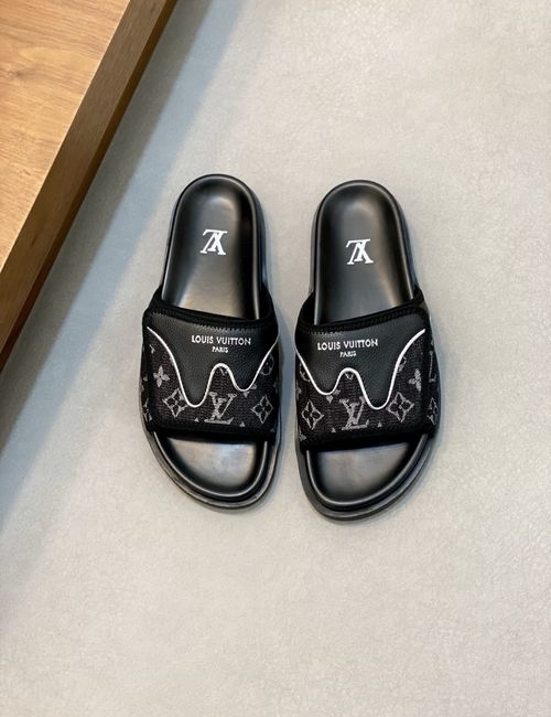 Louis Vuitton LV Bread Slides Soft Sole Adjustable Strap