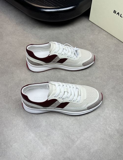 Bally Embossed Leather Casual Sneakers With TPU Sole