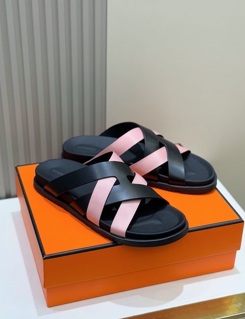 Hermes Kazimir Woven Sandals With Rubber Sole