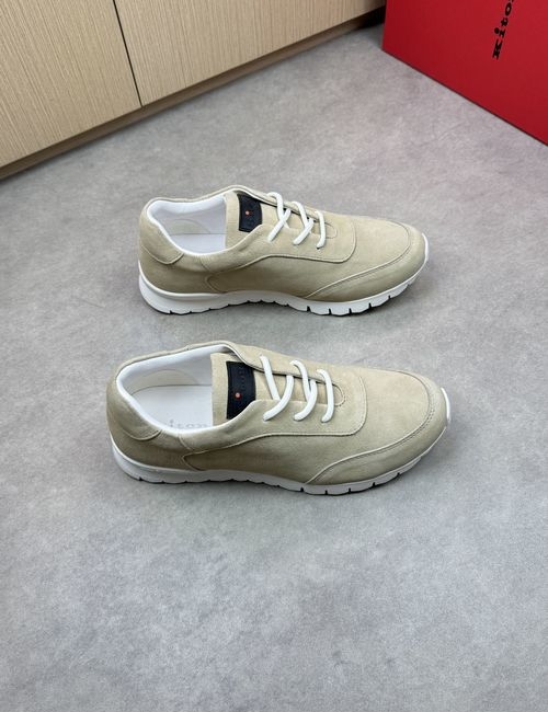 Kiton Suede Sheepskin Leather Casual Sneakers