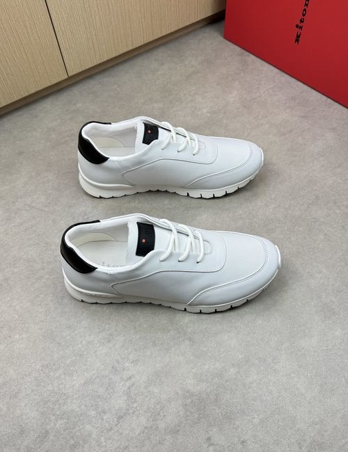 Kiton Nappa Leather Canvas Casual Sneakers