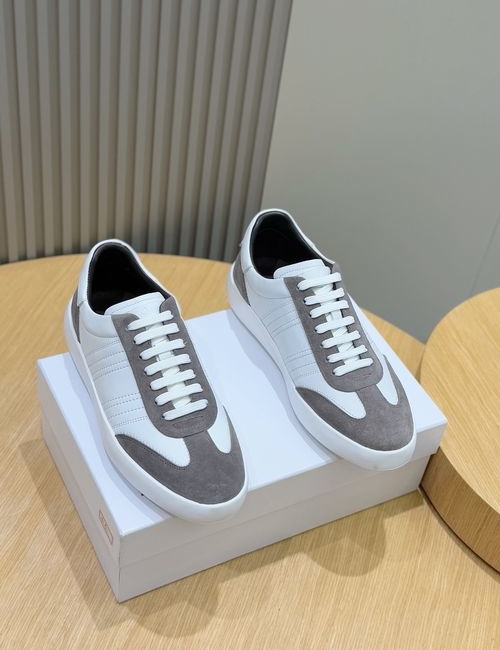 Brionia Suede Leather Striped Casual Sneakers