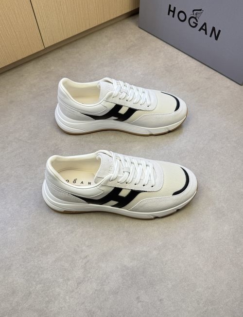 Hogan Napa Leather Casual Sneakers With H Logo
