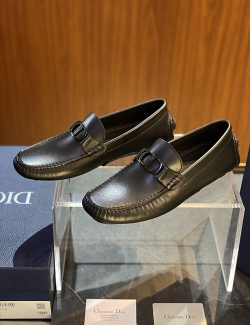 Christian Dior CD Odeon Leather Loafers With CD Buckle