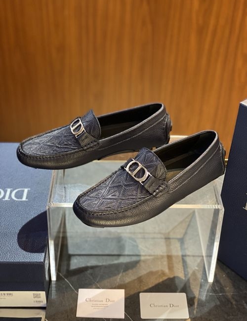Christian Dior CD Odeon Leather Loafers With CD Buckle
