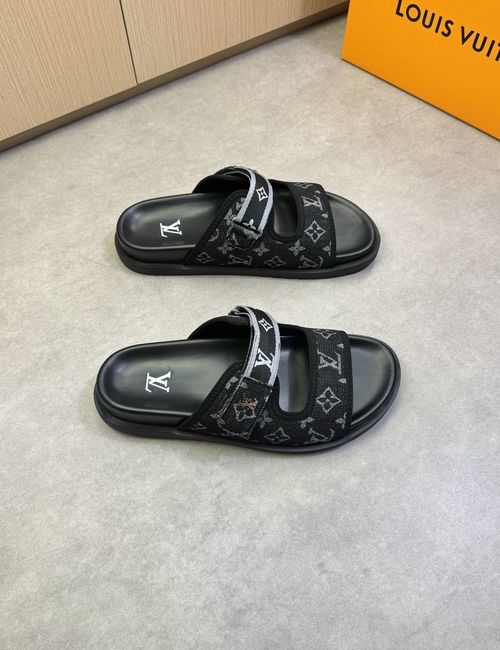 Louis Vuitton LV High-end Casual Slides Fabric Upper