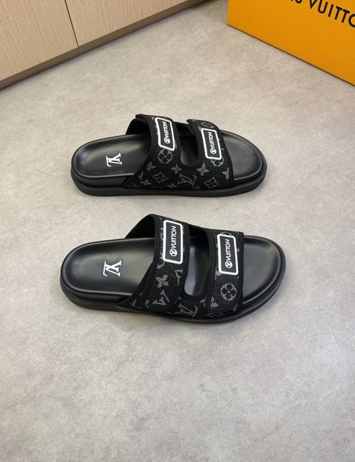 Louis Vuitton LV High-end Casual Slides Fabric Upper