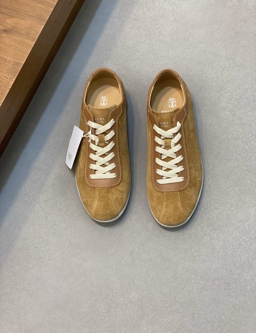 Brunello Cucinelli BC Washed Suede Rubber Sole Sneakers