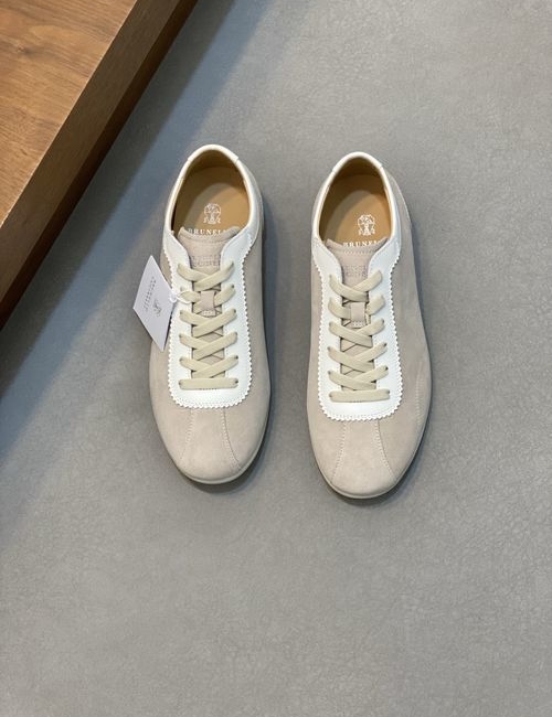 Brunello Cucinelli BC Washed Suede Rubber Sole Sneakers