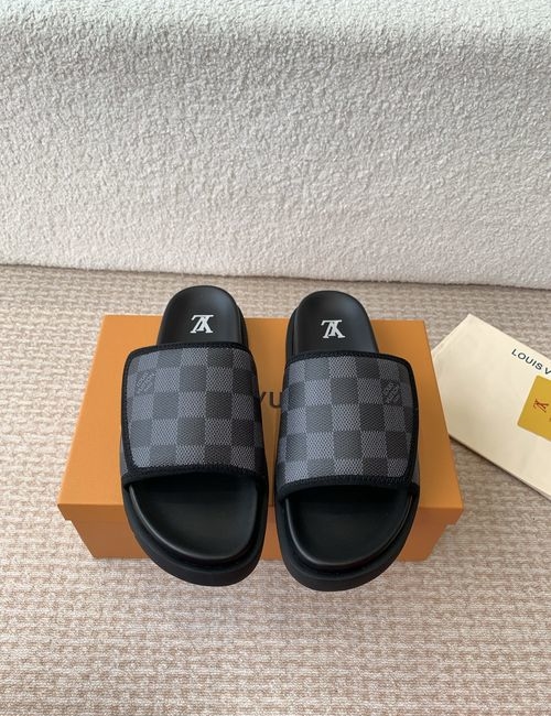 Louis Vuitton LV Monogram Hook And Loop Slippers