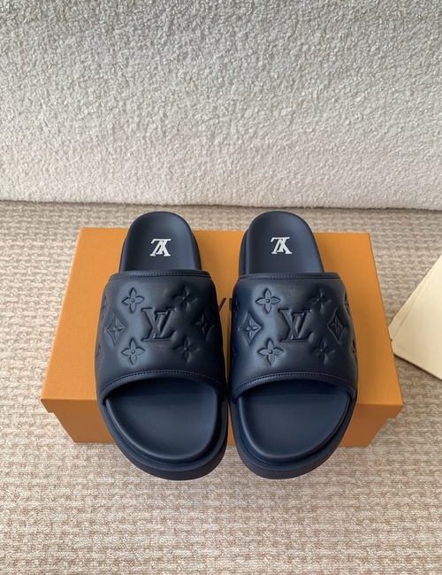 Louis Vuitton LV Monogram Hook And Loop Slippers