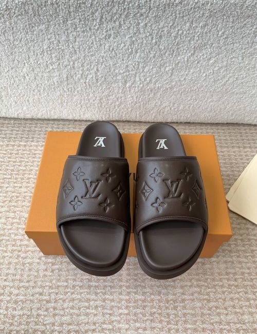 Louis Vuitton LV Monogram Hook And Loop Slippers