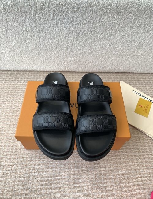 Louis Vuitton LV Monogram Hook And Loop Slippers