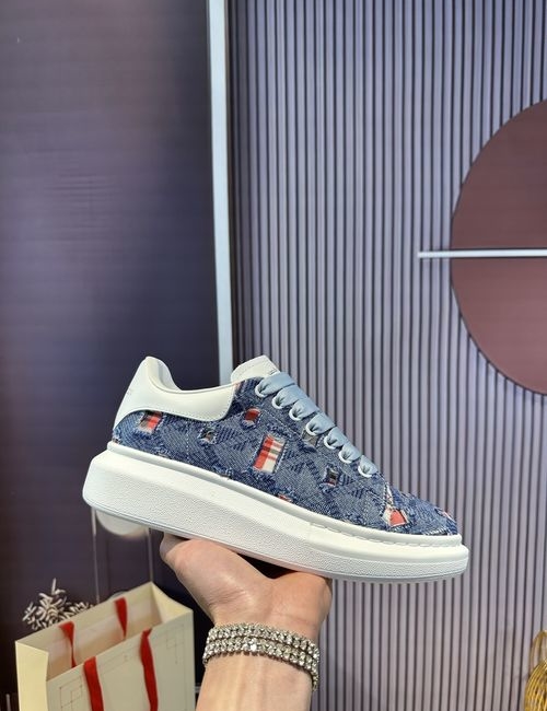 McQueen Premium Quality Leather Sneakers With Box