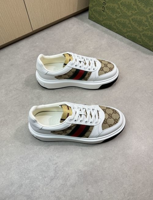 Gucci Premium Casual Sneakers With Nappa Leather Upper