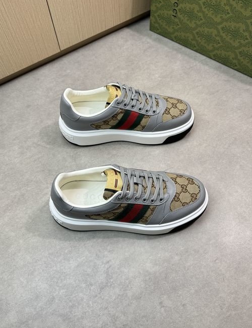 Gucci Premium Casual Sneakers With Nappa Leather Upper