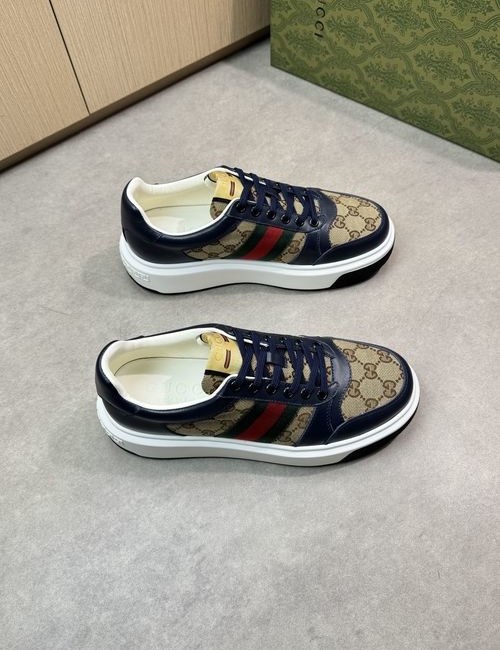 Gucci Premium Casual Sneakers With Nappa Leather Upper