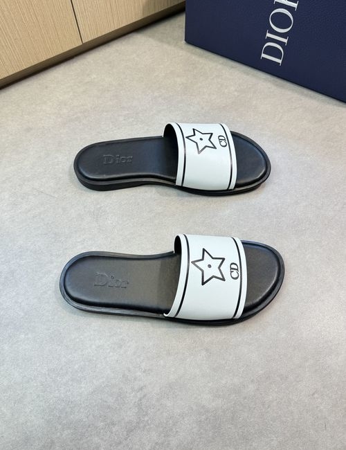 Christian Dior CD Printed Pattern Casual Slides
