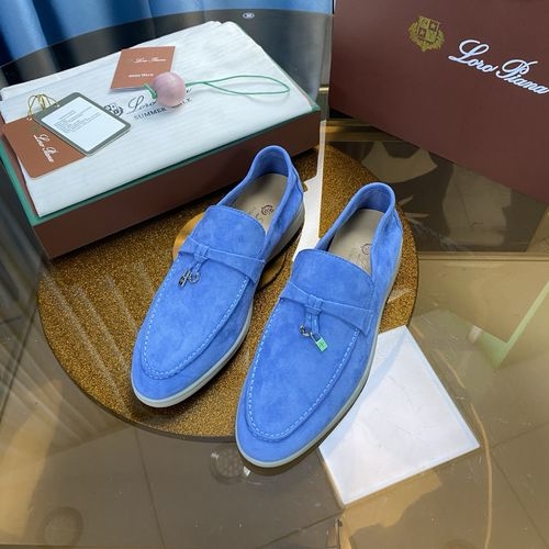 Loro Piana LP Suede Mules With Non-slip Rubber Sole