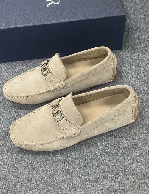 Christian Dior CD Genuine Leather Loafers With Full Packaging