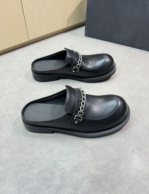 Martine Rose Napa Leather Half Loafer Shoes