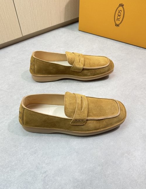 Tods High-End Formal Leather Shoes With Coated Edges