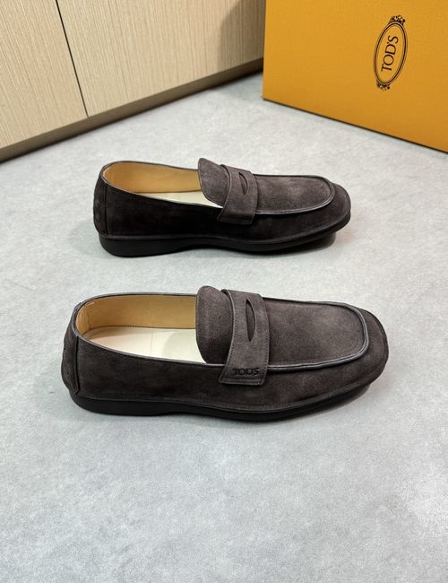 Tods High-End Formal Leather Shoes With Coated Edges