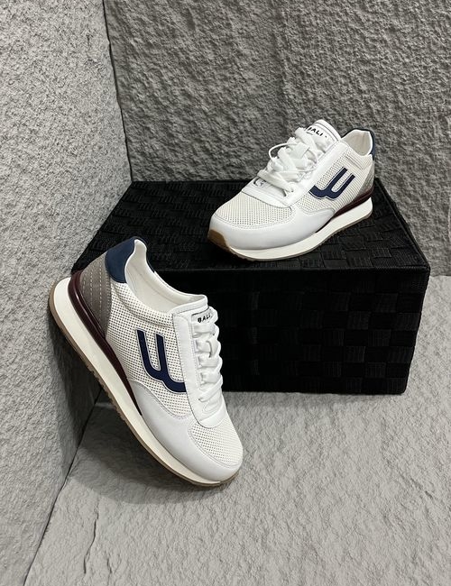 Bally Premium Leather Sneakers With Shock Absorption