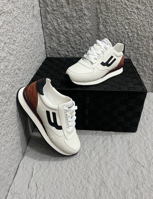 Bally Premium Leather Sneakers With Shock Absorption