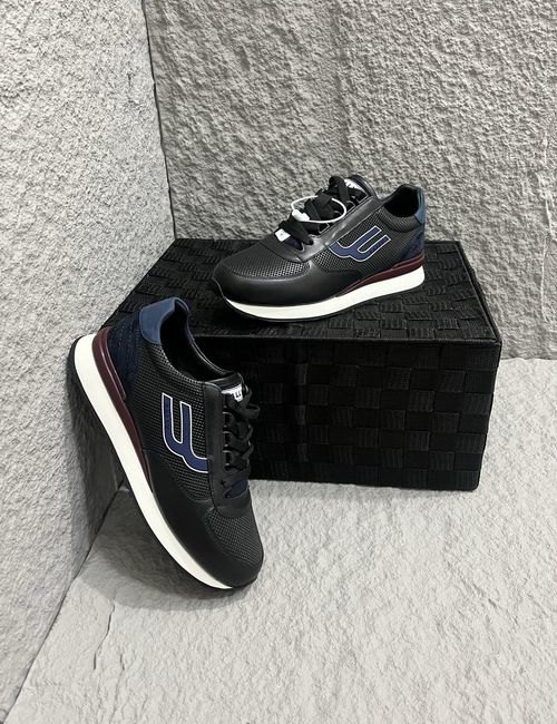 Bally Premium Leather Sneakers With Shock Absorption