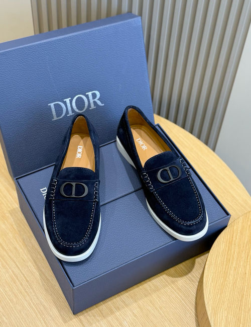 Christian Dior CD Granville Loafer Shoes With Oblique Print