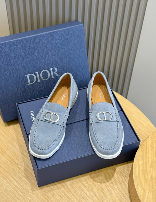 Christian Dior CD Granville Loafer Shoes With Oblique Print