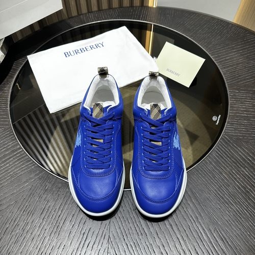 Burberry Matrix Leather Sneakers With EKD Details