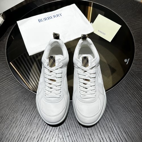 Burberry Matrix Leather Sneakers With EKD Details