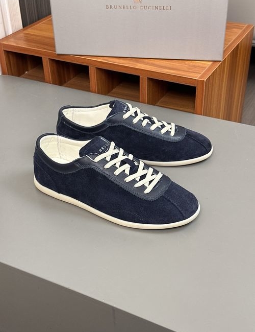 Brunello Cucinelli BC Suede Leather Casual Trainers