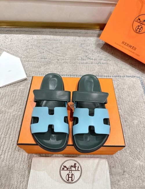 Hermes Chypre Slippers With Comfortable Soft Insole