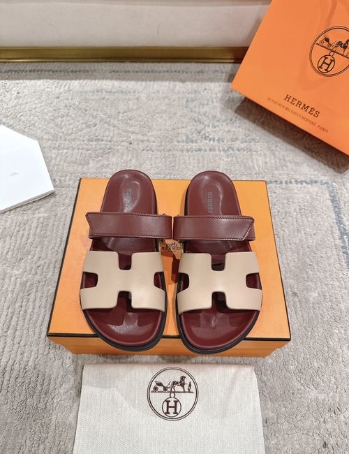 Hermes Chypre Slippers With Comfortable Soft Insole