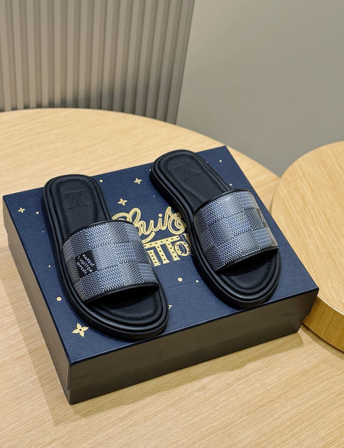 Louis Vuitton LV Waterfront Monogram Canvas Waterproof Slides