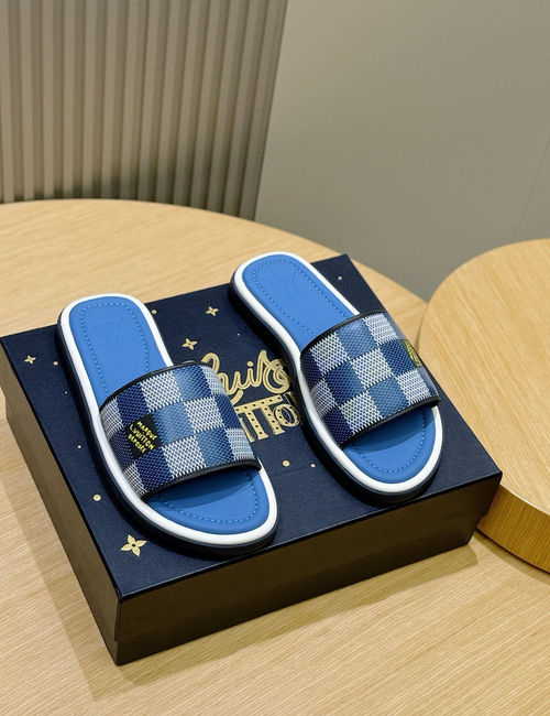 Louis Vuitton LV Waterfront Monogram Canvas Waterproof Slides