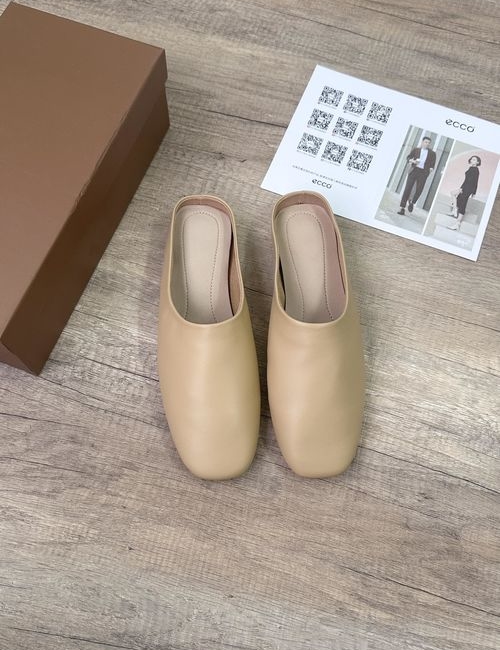 Ecco Slip-on Loafers Leather Upper Sheepskin Lining