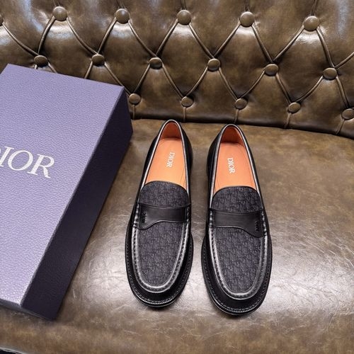 Christian Dior CD Urban Style Loafers With Leather Sole And Rubber Heel
