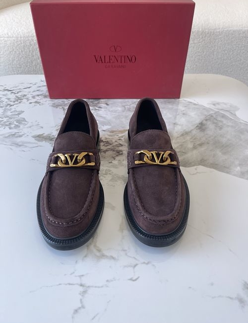 Valentino Logo-Embellished Loafers With Leather Lining