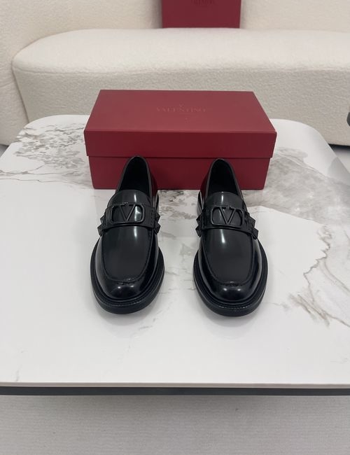 Valentino Logo-Embellished Loafers With Leather Lining