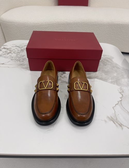 Valentino Logo-Embellished Loafers With Leather Lining