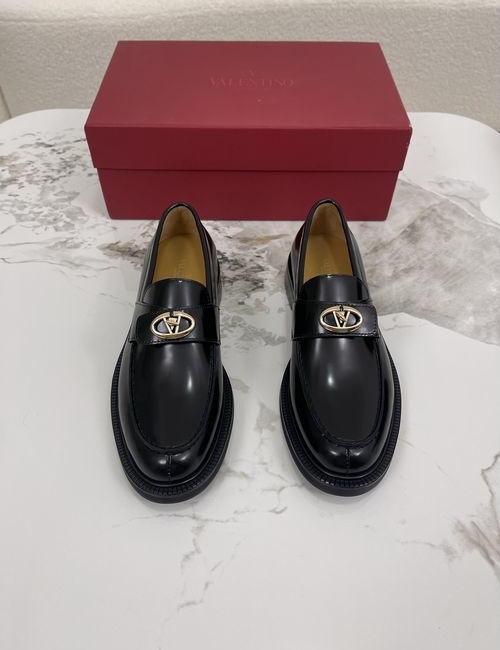 Valentino Logo-Embellished Loafers With Leather Lining