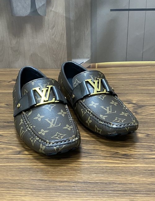 Louis Vuitton LV Gloria Series Monogram Embossed Casual Loafers
