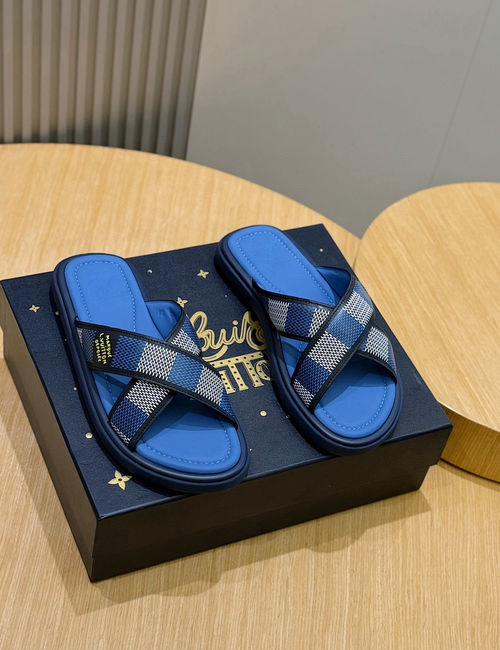 Louis Vuitton LV Waterfront Monogram Canvas Waterproof Slides